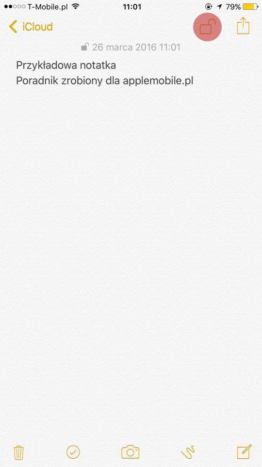 Jak zablokować lub odblokować notatki?