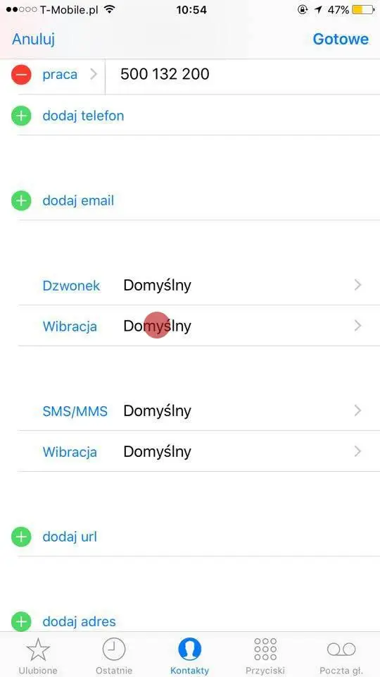 Tworzenie własnej wibracji w iPhone
