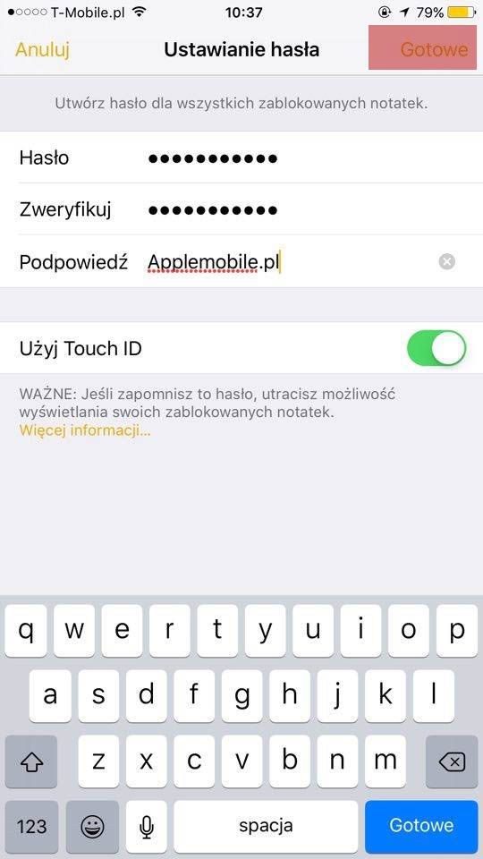Jak zabezpieczyć notatki w iPhone?