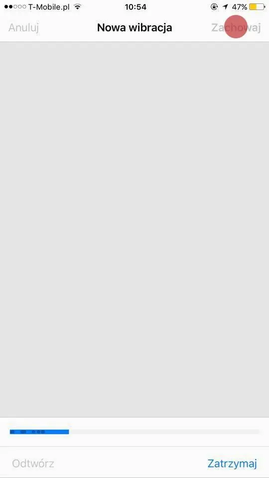 Tworzenie własnej wibracji w iPhone