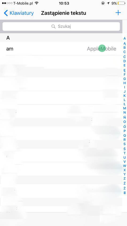 edycja skróty klawiszowe na iPhone i iPad?