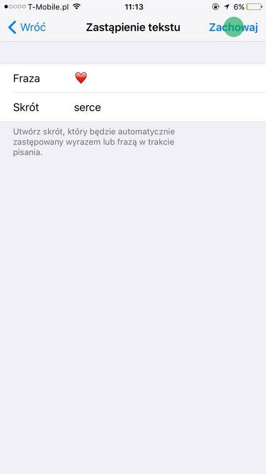 Jak skonfigurować symbol jako skrót klawiaturowy naszego iPhone lub iPada?