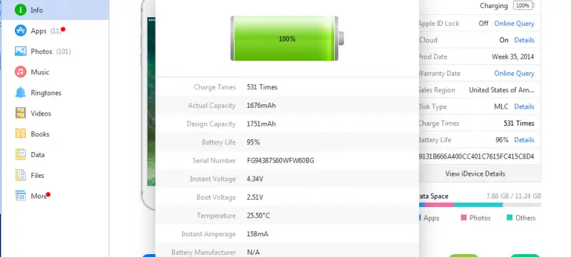 Jak sprawdzić ilość cykli i stan baterii w iPhone na Windows bez Jailbreak?