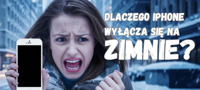 iphone wyłącza się na zimnie kobieta jest z tego powodu bardzo zła i wkurzona i zastanawia się jak rozwiązać ten problem