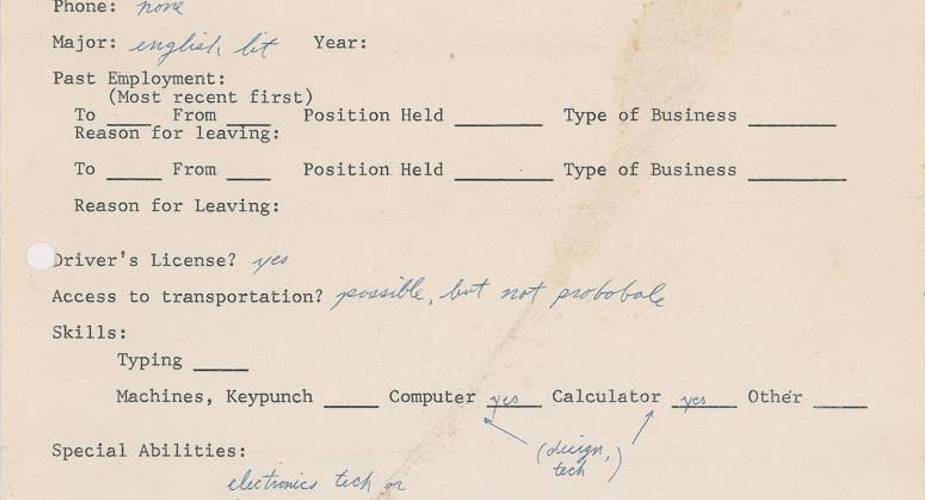 Podanie o pracę Steve’a Jobsa sprzedane za astronomiczną sumę