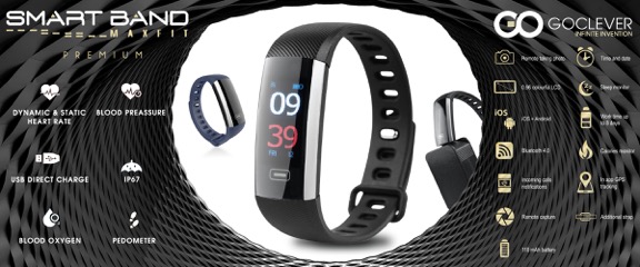 GOCLEVER Smart Band MAX FIT PREMIUM – opaska dla wymagających w dobrej cenie