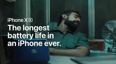 Reklama iPhone’a XR na temat czasu pracy na baterii