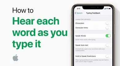 Jak włączyć czytanie wyrazów podczas pisania na klawiaturze