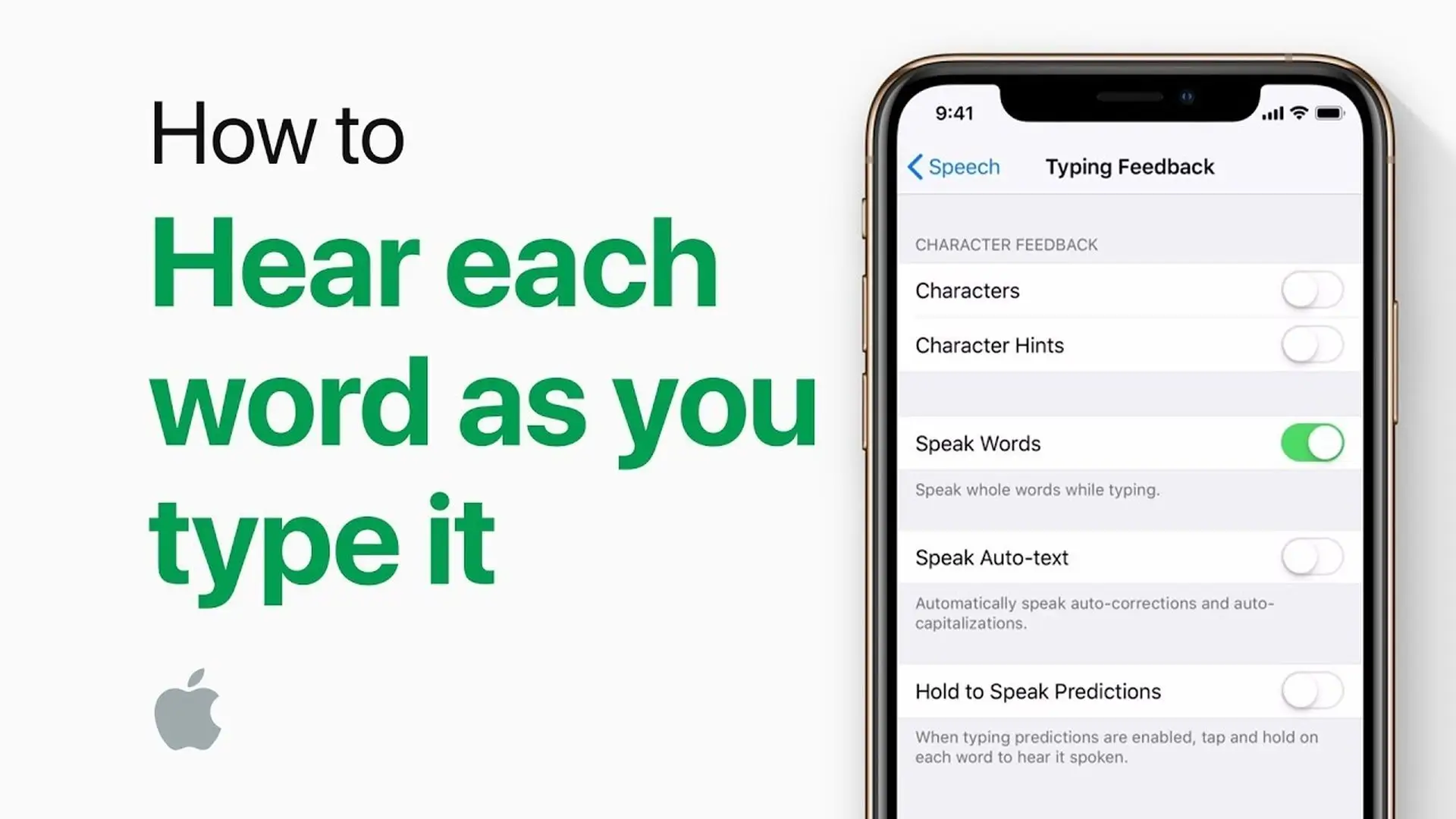 Jak włączyć czytanie wyrazów podczas pisania na klawiaturze