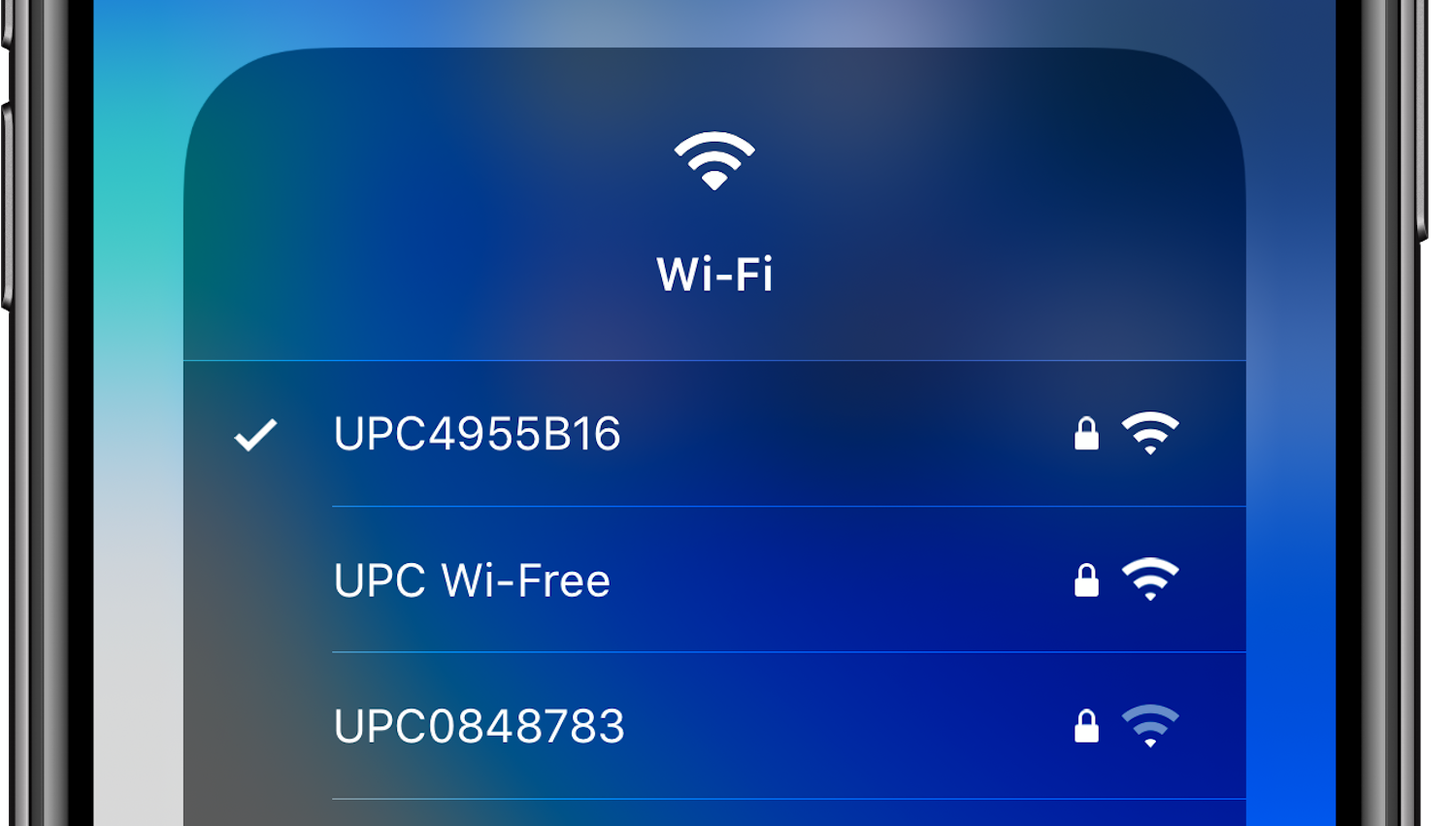 iOS 13 umożliwia wybór sieci WiFi prosto z centrum sterowania!