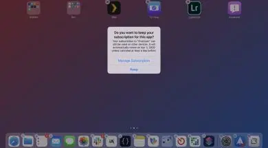 Ostrzeżenie podczas usuwania aplikacji z aktywną subskrypcją w iOS 13