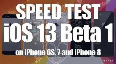 Porównanie szybkości działania iOS 12.3.1 vs iOS 13 beta 1