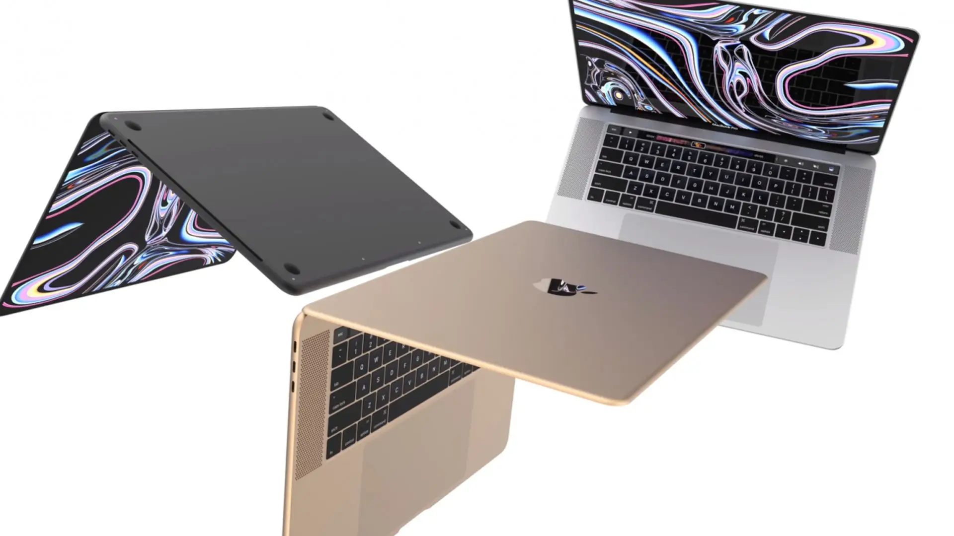 Wygląd nowego komputera MacBook Pro 16 cali na filmie