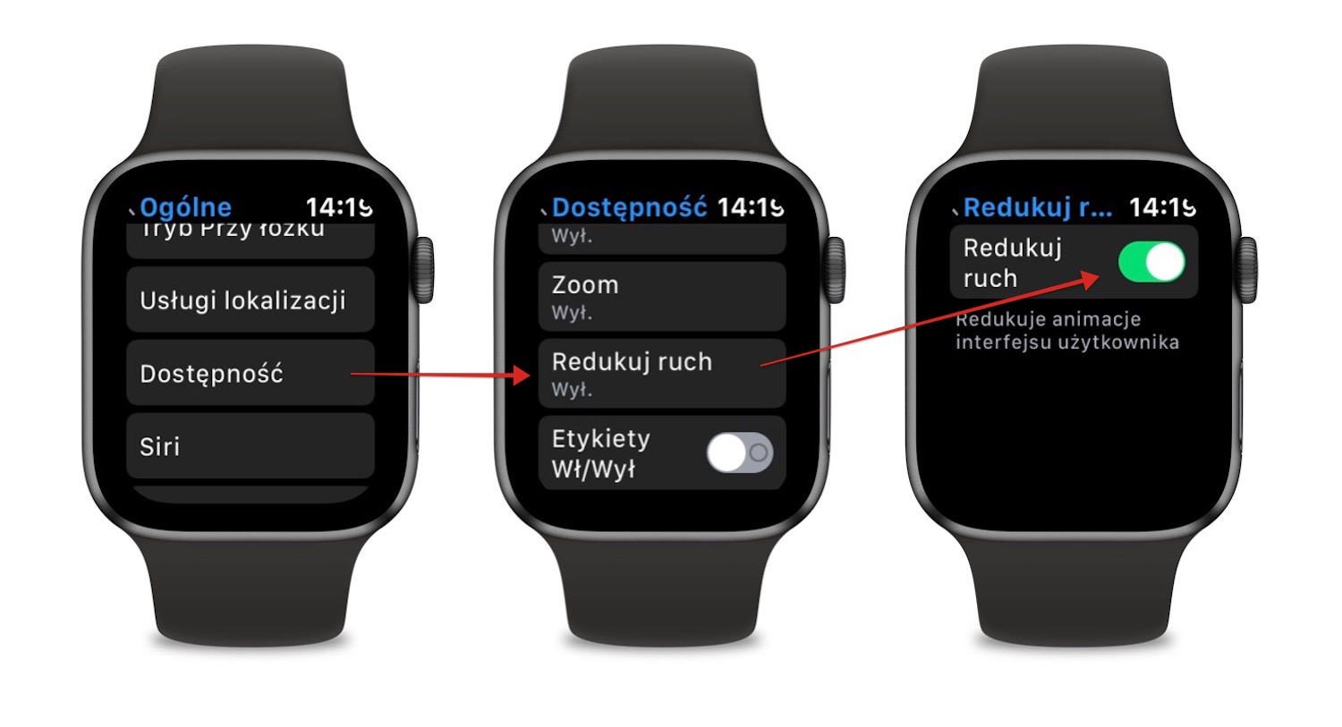 Wyłącz animacje w Apple Watch