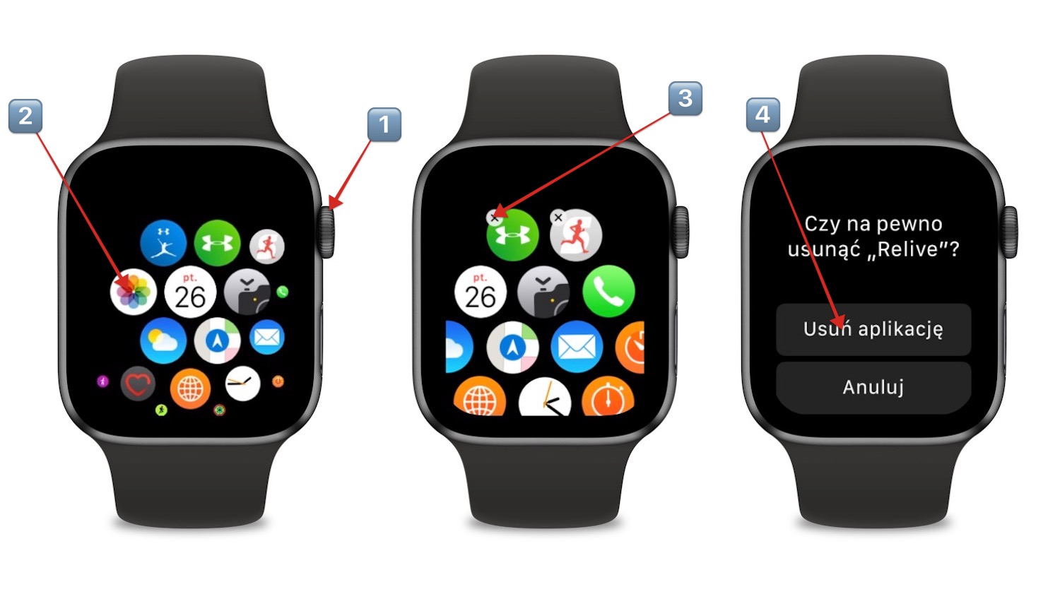 Odinstaluj nieużywane aplikacje z Apple Watch