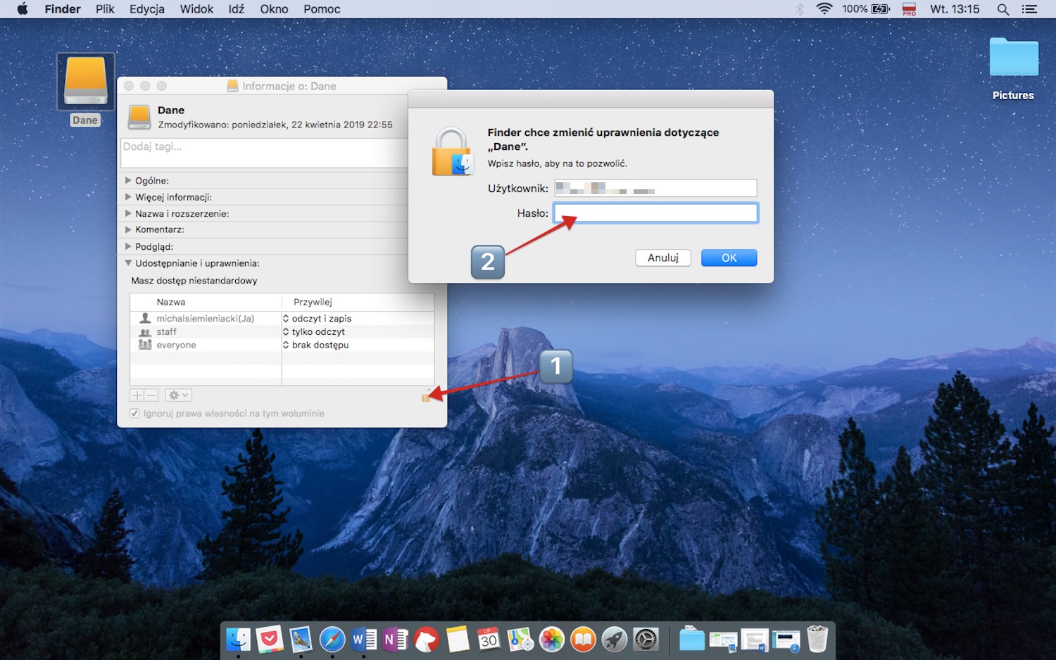 Przygotowywanie bezpiecznego zewnętrznego dysku twardego w macOS, krok 10