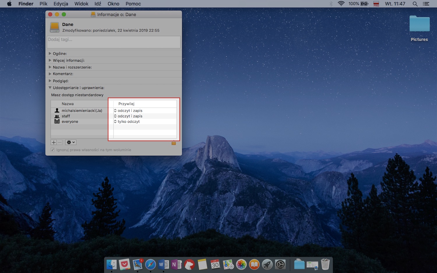 Przygotowywanie bezpiecznego zewnętrznego dysku twardego w macOS, krok 11