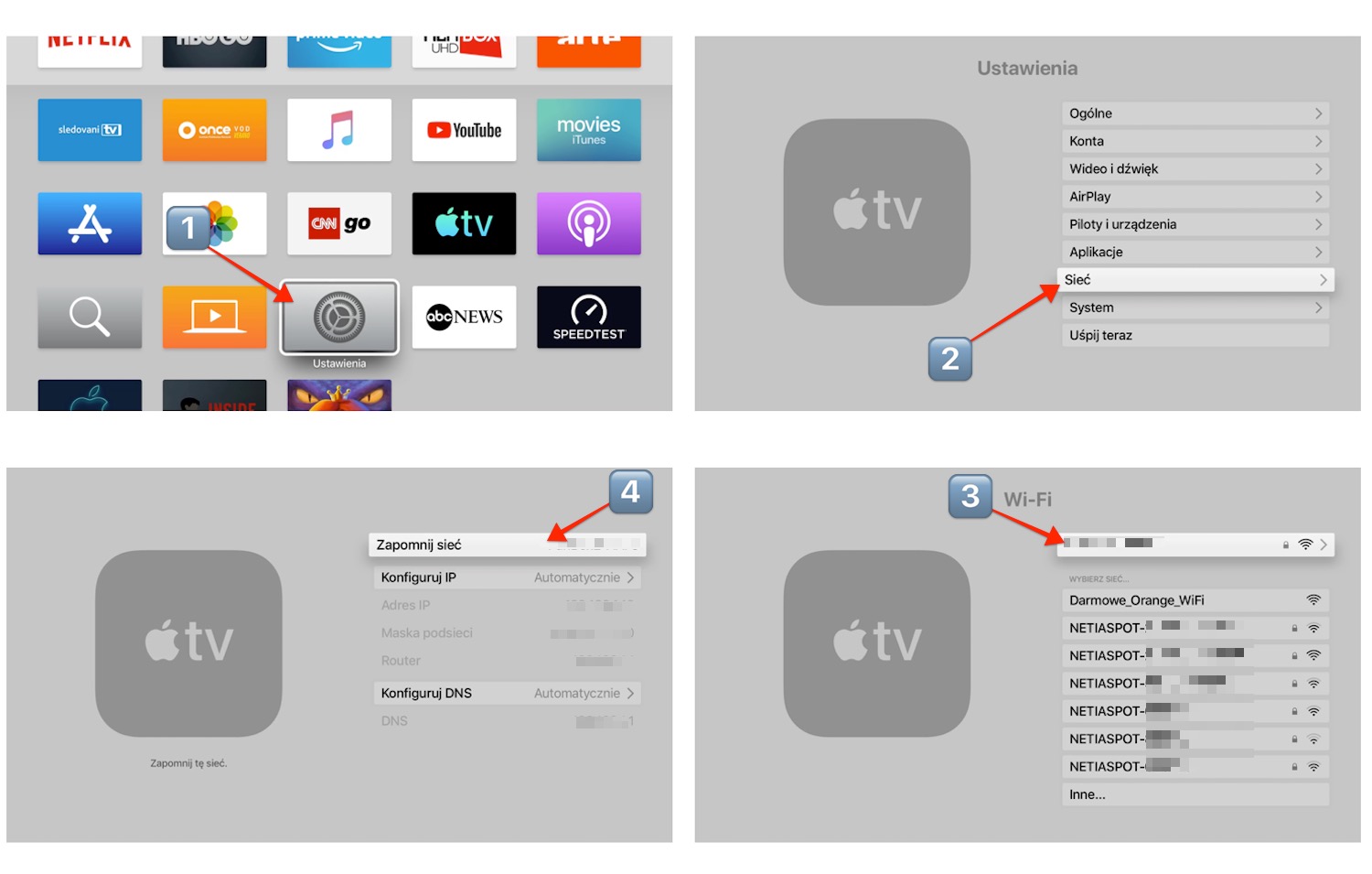 podłączenie iPhone, iPad (i inne) do Apple TV bez użycia routera Wi-Fi