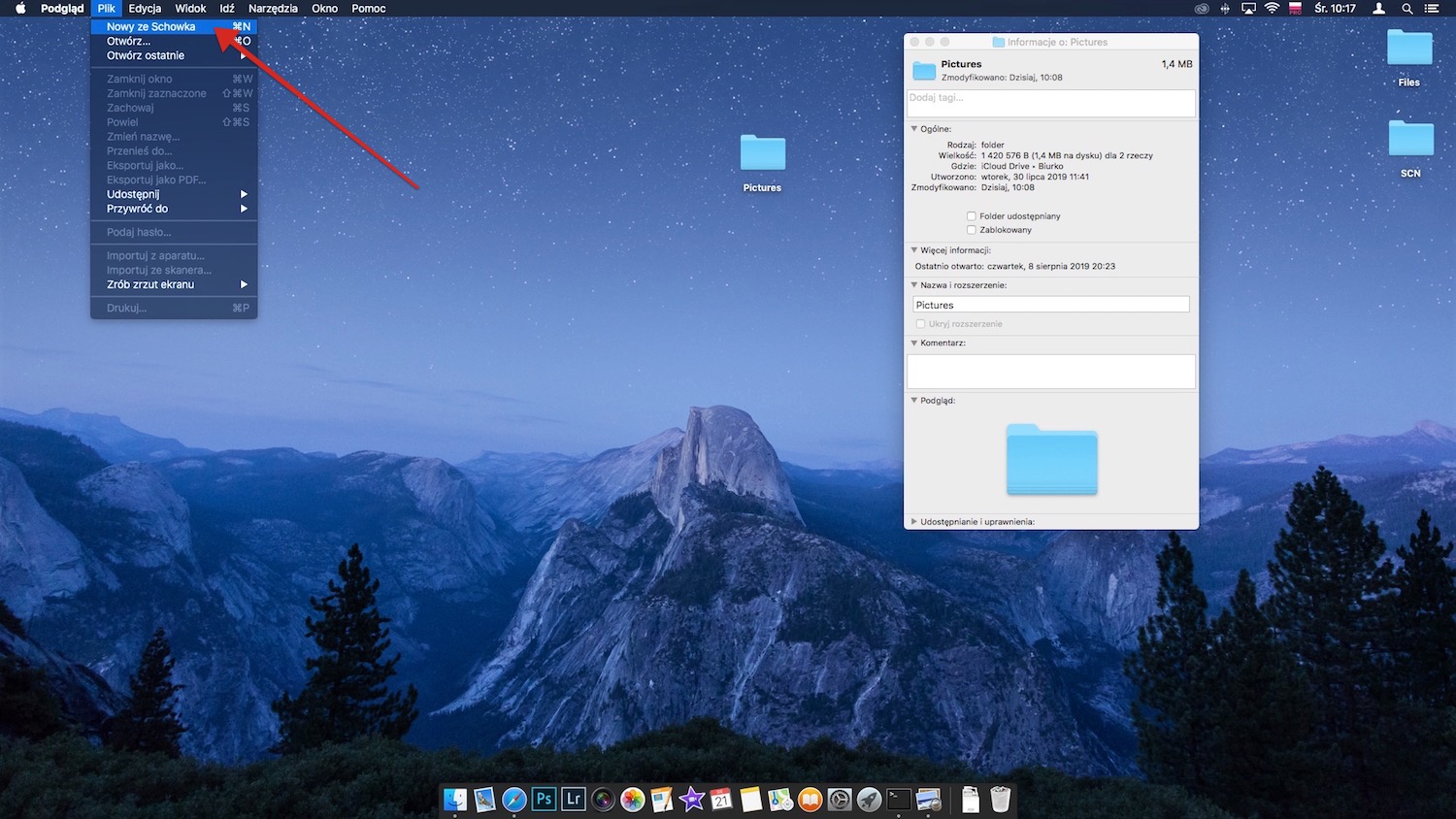 zmiana kolor folderu w macOS, krok 5