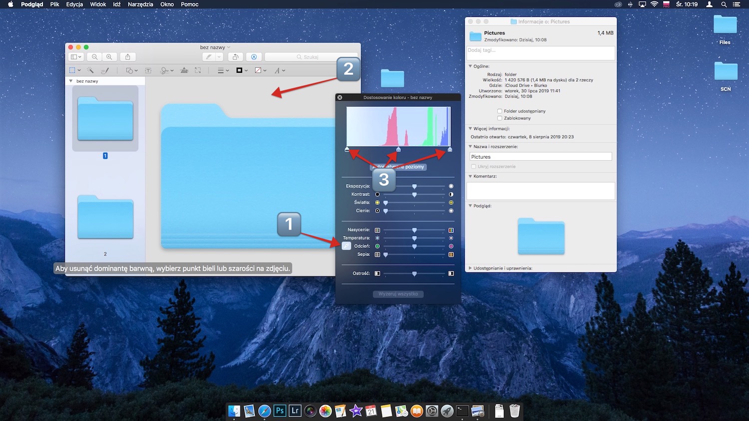 zmiana kolor folderu w macOS, krok 8