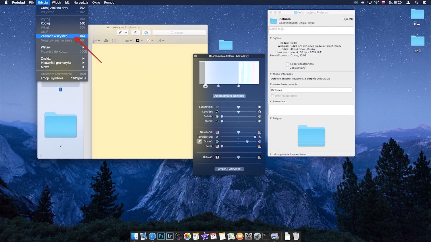 zmiana kolor folderu w macOS, krok 9