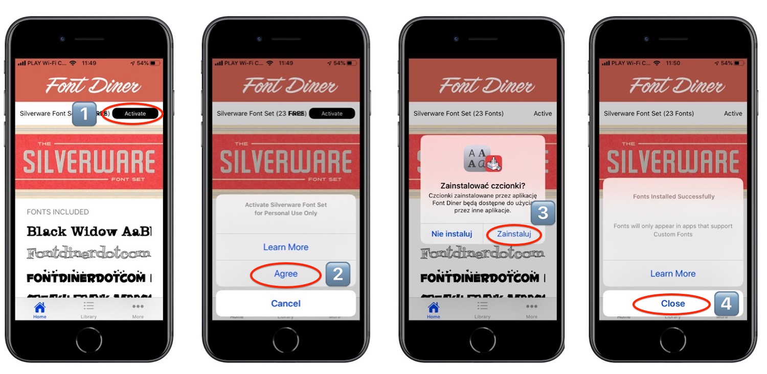 Jak zainstalować dodatkowe czcionki z App Store