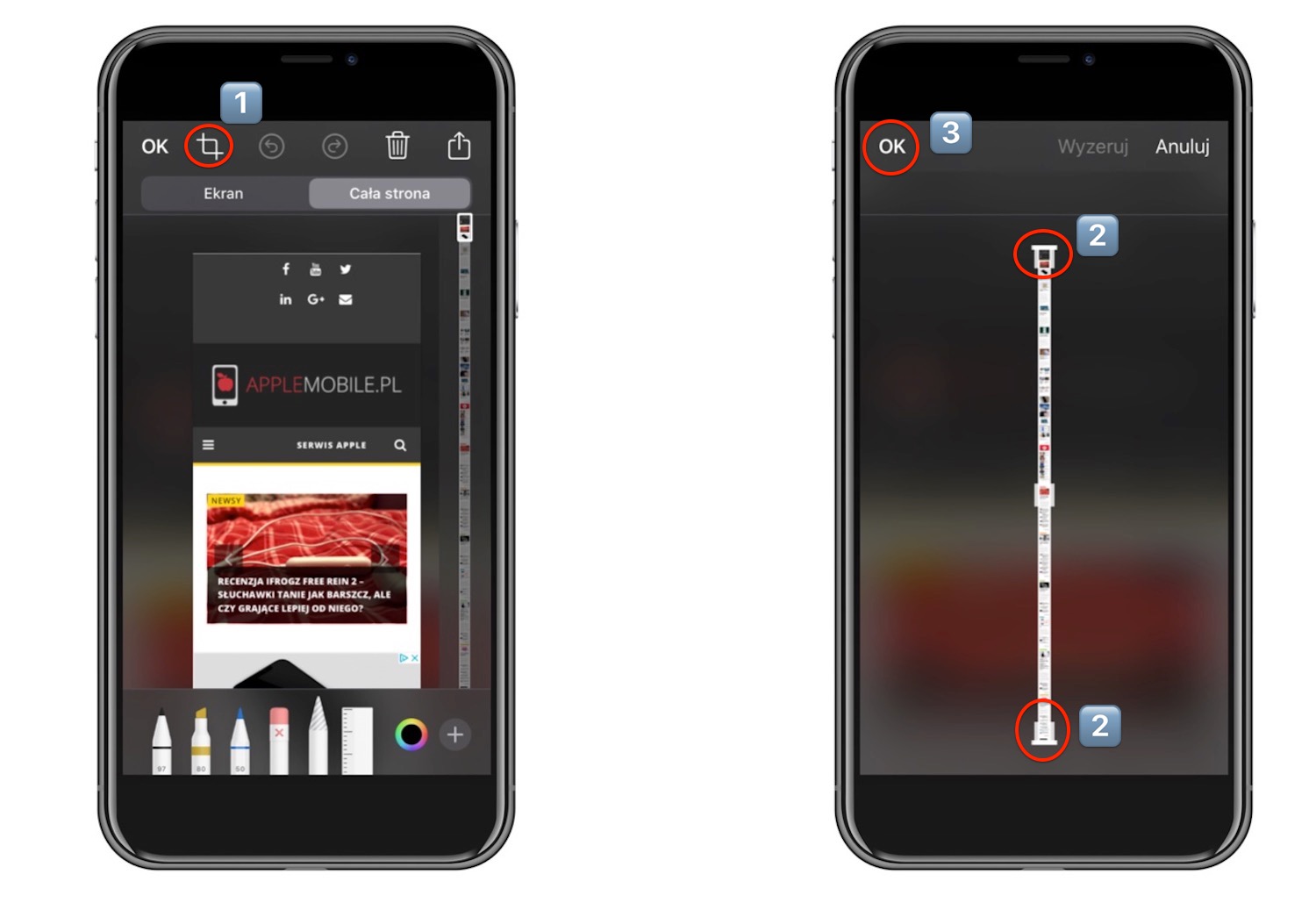 Jak zrobić zrzut całej strony internetowej w iOS