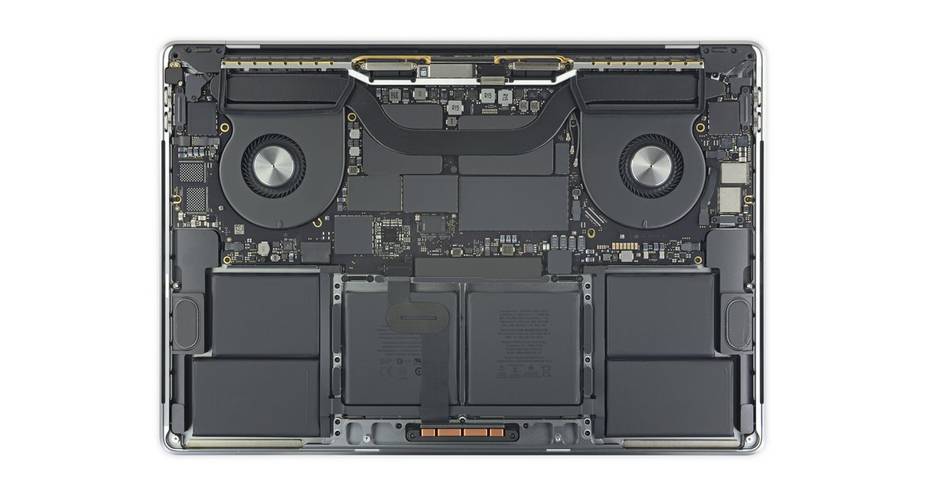 Macbook Pro 16 rozebrany przez iFixit na części pierwsze