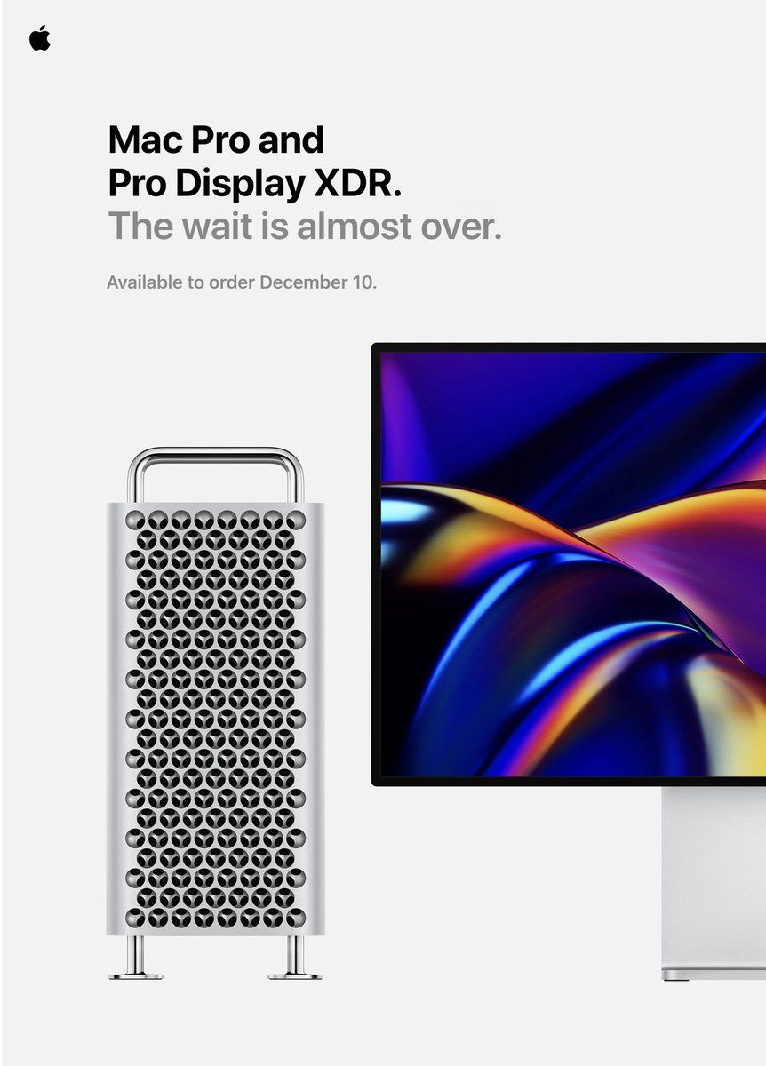 Mac Pro i monitor Pro Display XDR dostępne w sprzedaży od 10 grudnia