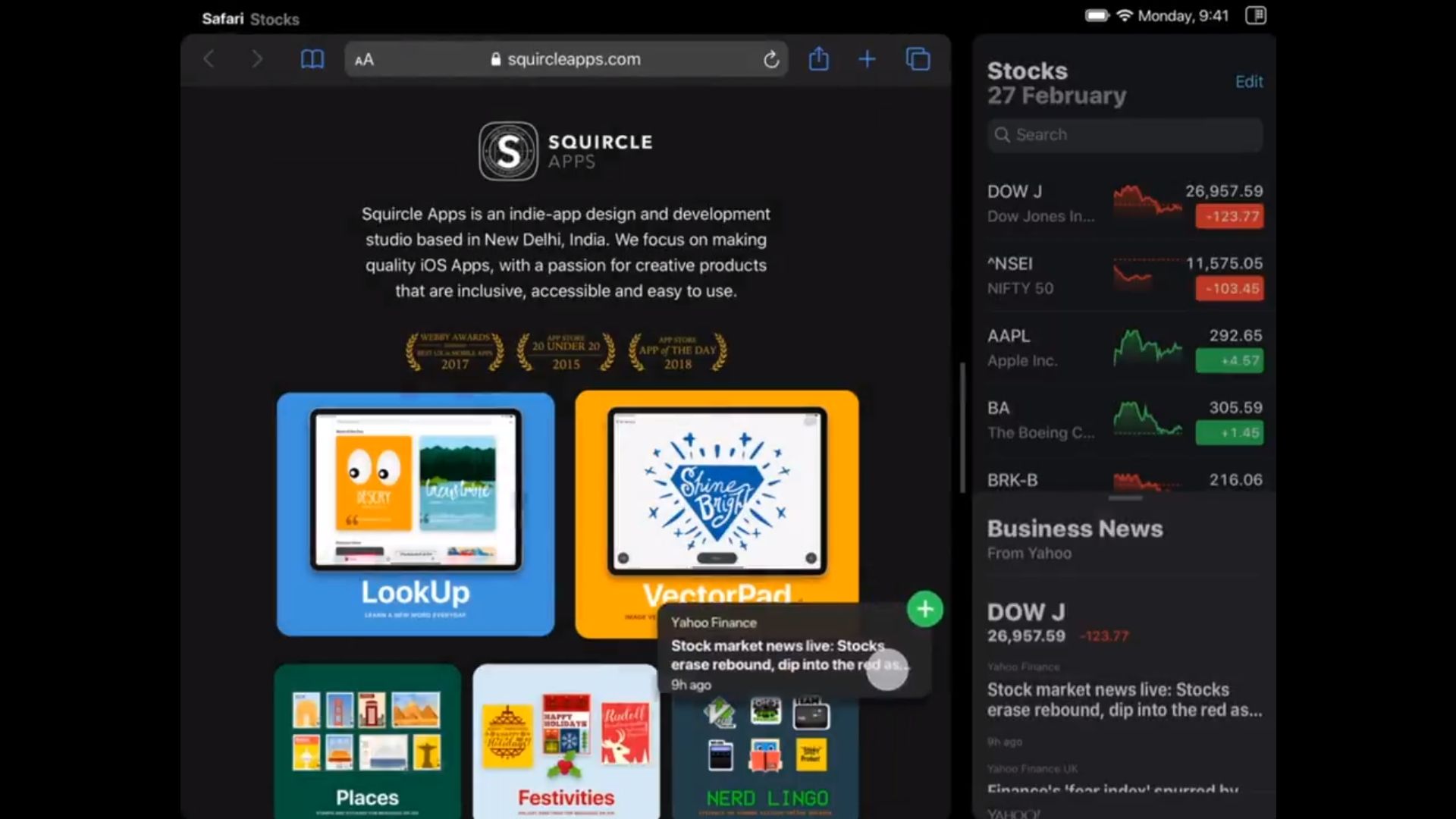 Kolejna wizja wyglądu i działania funkcji dzielenia ekranu w iPadzie