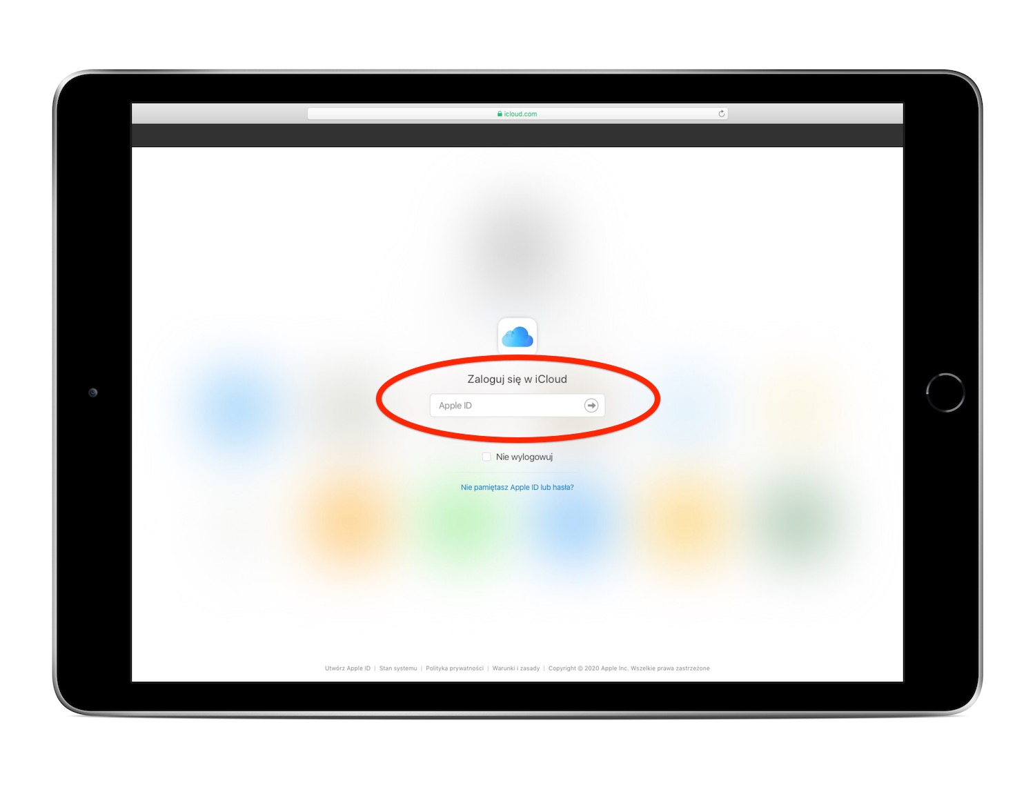 kasowanie konta Apple ID na stałe krok 1