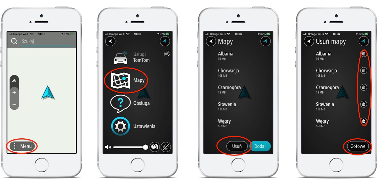 sposób na odzyskanie miejsca w pamięci iPhone nawigacja