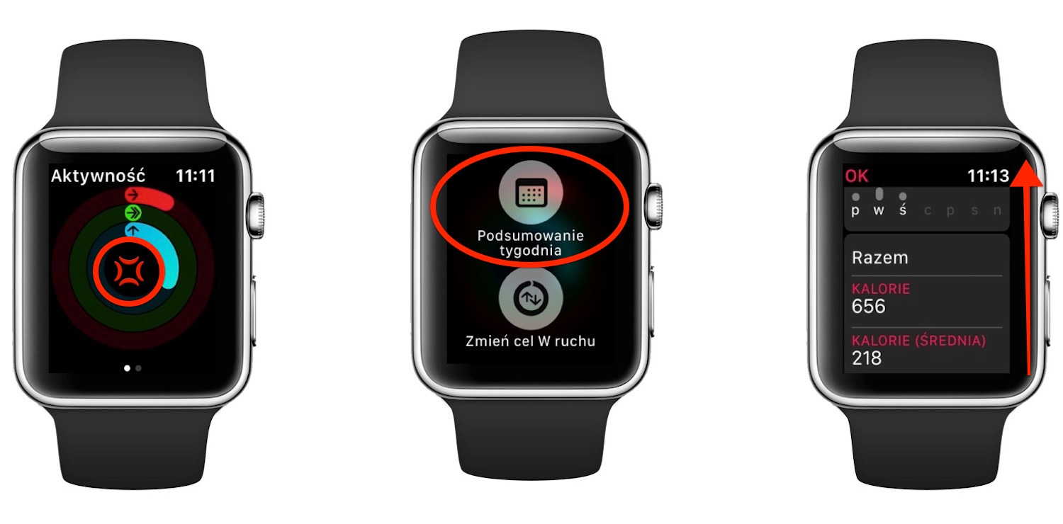 Jak sprawdzać postępy aktywności na Apple Watch