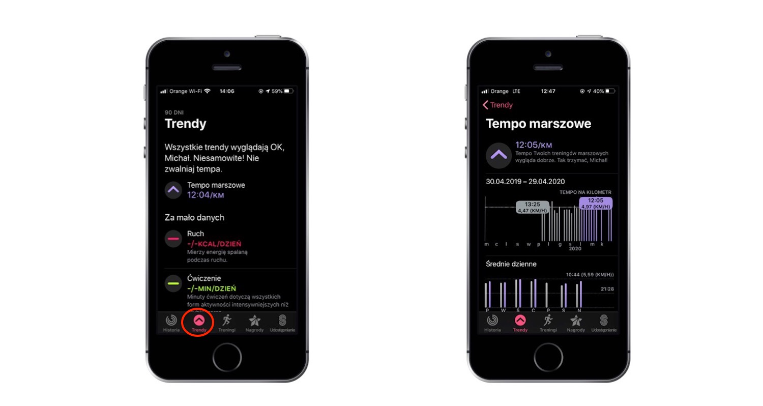 Jak sprawdzać postępy aktywności na iPhone