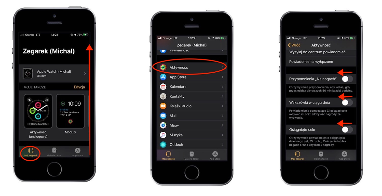 Jak wyłączyć powiadomienia o aktywnościach i nagrodach?