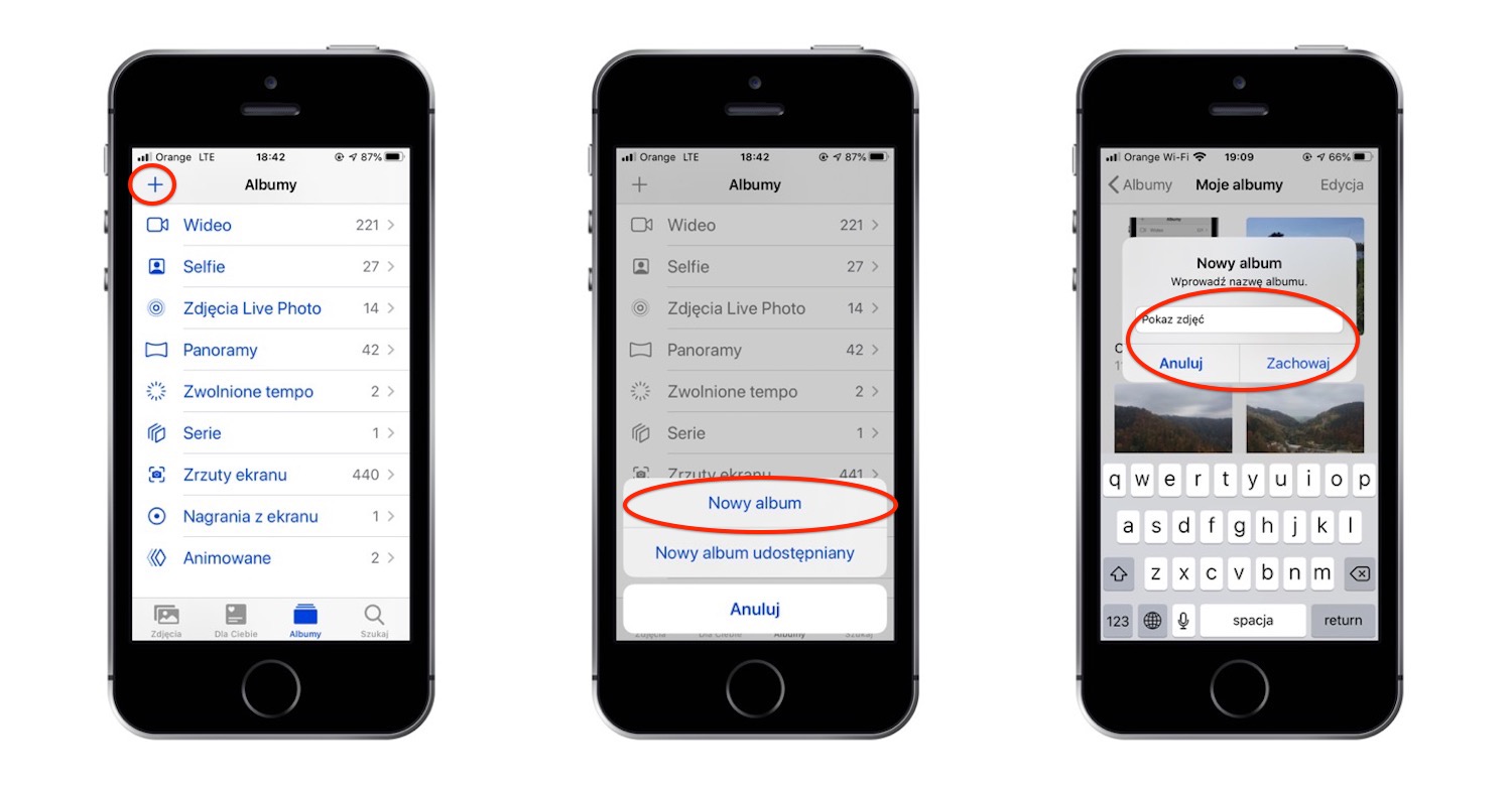 pokaz zdjęć na iPhone