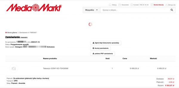 Dane klientów sklepu MediaMarkt były możliwe do znalezienia poprzez...Google