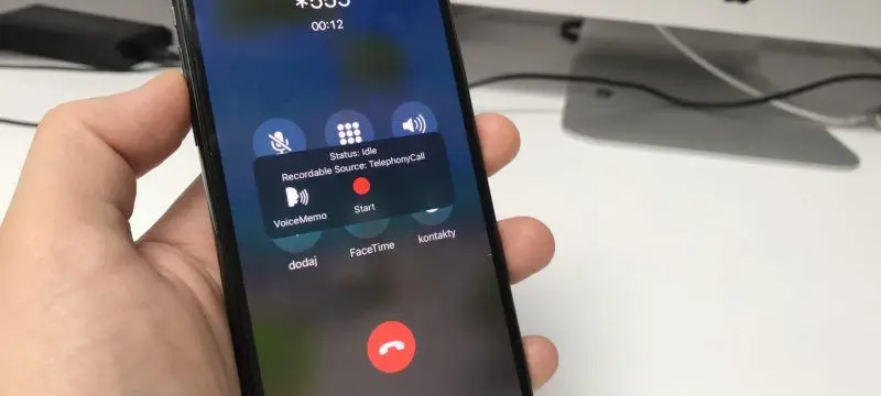 Nagrywanie rozmów w iPhone z iOS 13.5.1 z AudioRecorder XS
