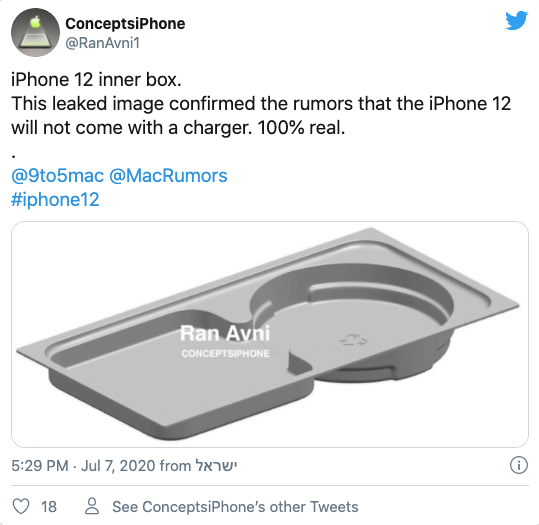 Prawdopodobny wygląd pudełka od iPhone'a 12