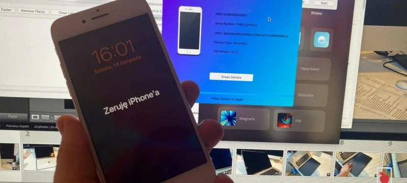 wymazywanie zawartość iPhone bez instalacji oprogramowania przez iTunes/Finder?