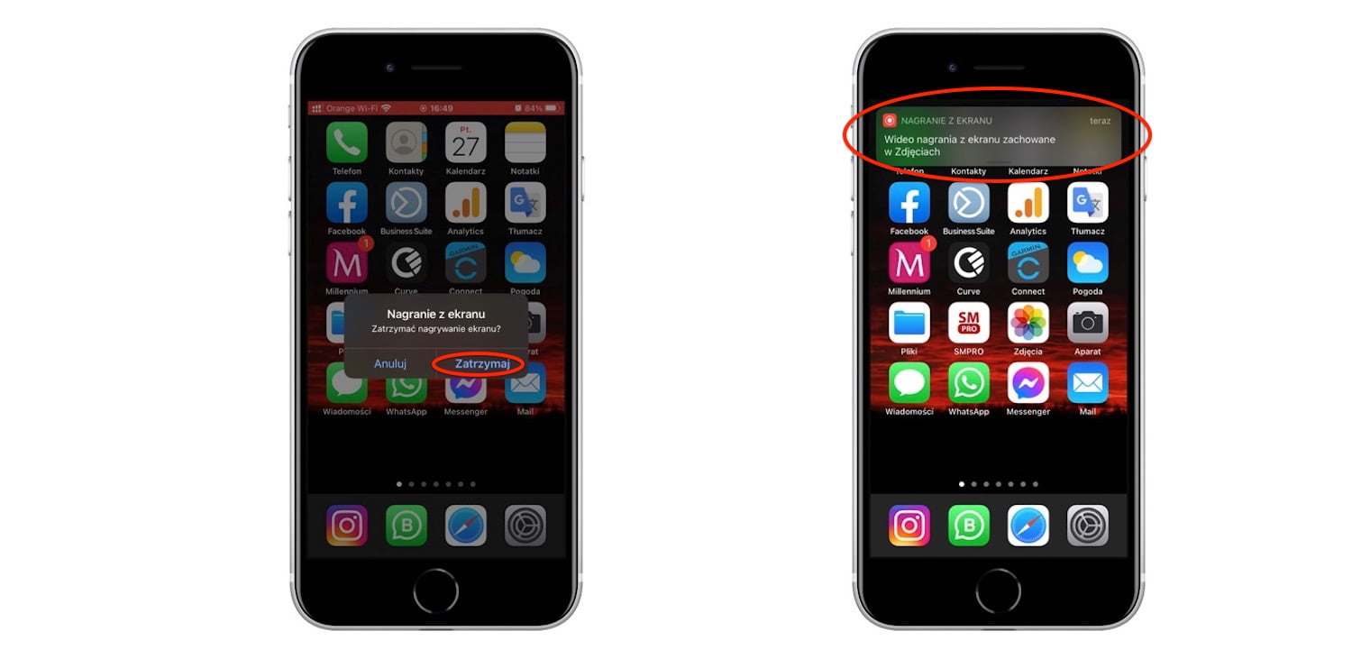nagrywanie ekranu na iPhone 12 lub iPhone SE 2020