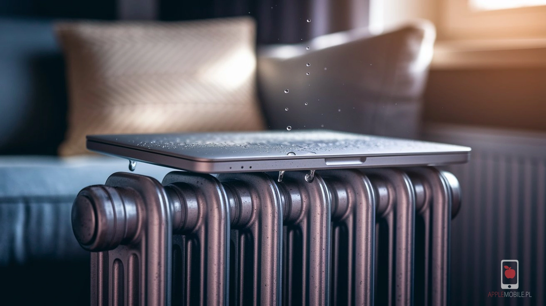 suszenie macbooka na grzejniku