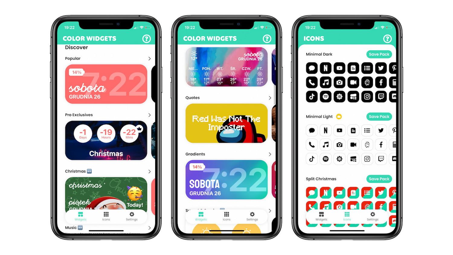 #68 Aplikacja tygodnia – Color Widgets. Kolorowe zegary na ekranie głównym!