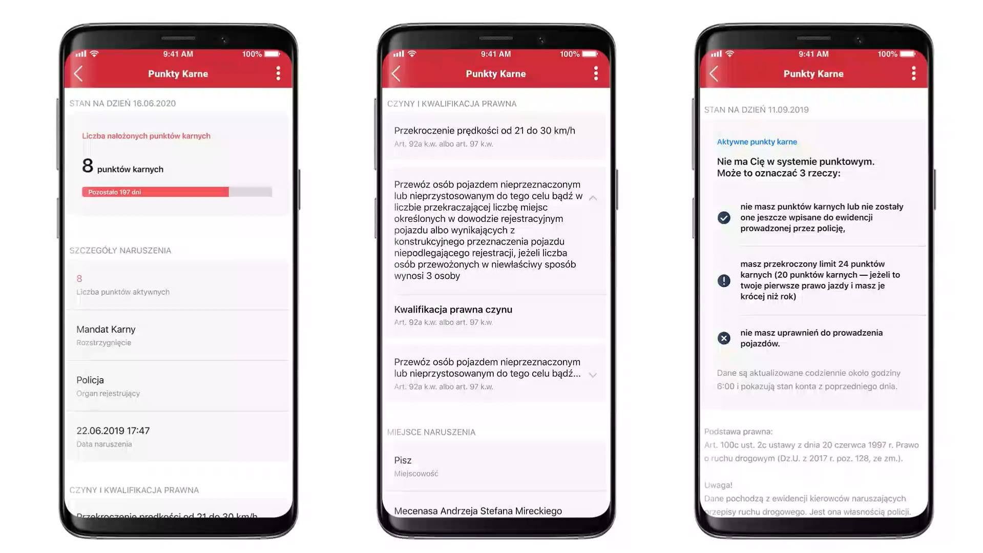 W aplikacji mObywatel dostępne są mPrawo Jazdy.