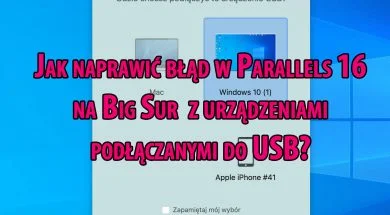 naprawa usb w parallels big sur