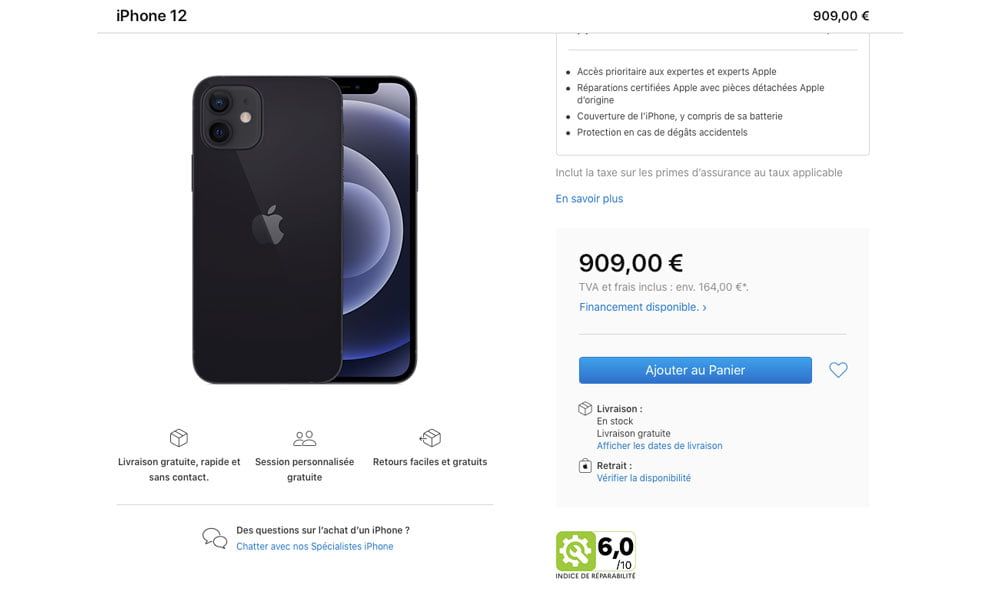 Apple zaczyna pokazywać we Francji indeks możliwości naprawy iPhone’ów i Maców