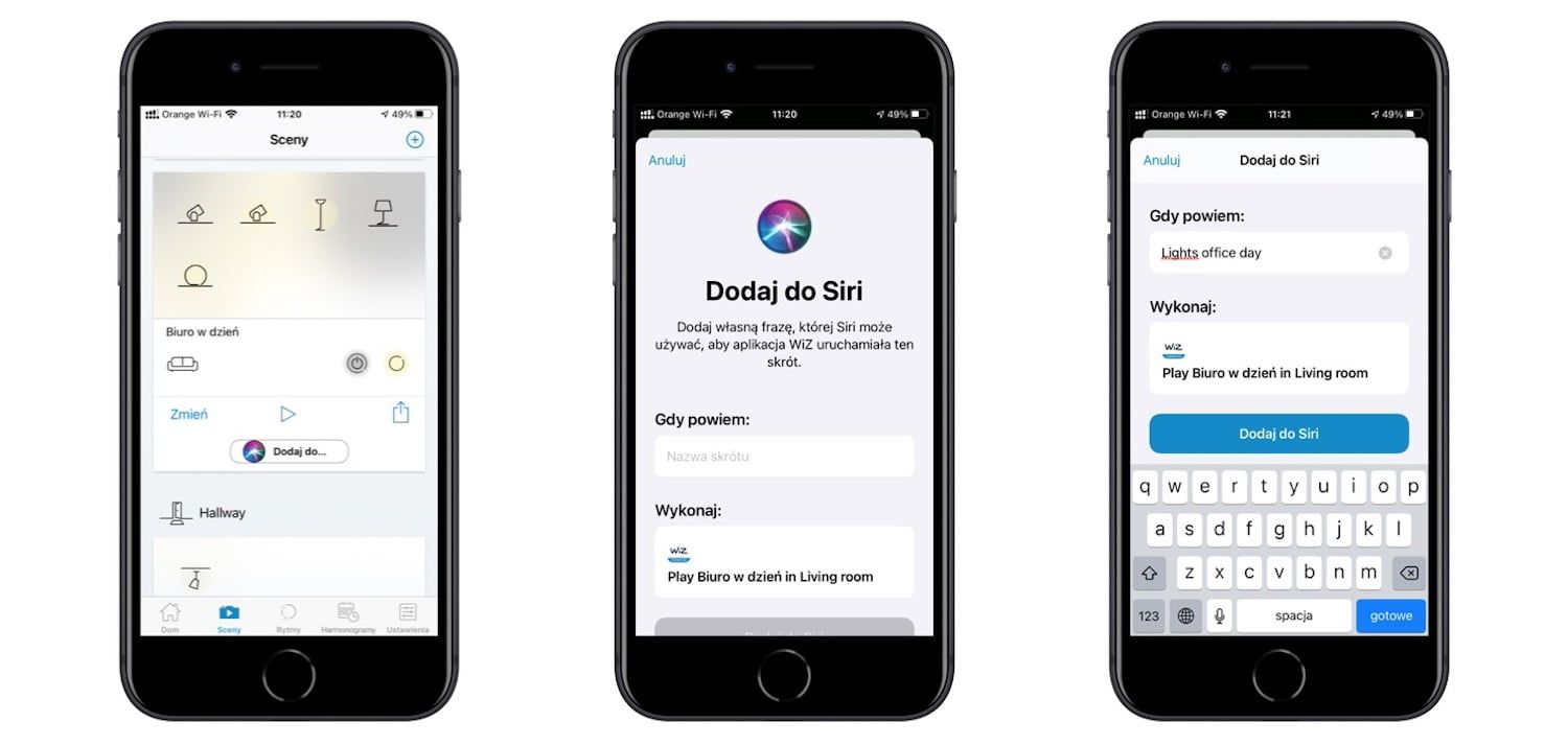 dodajemy scenę do Siri