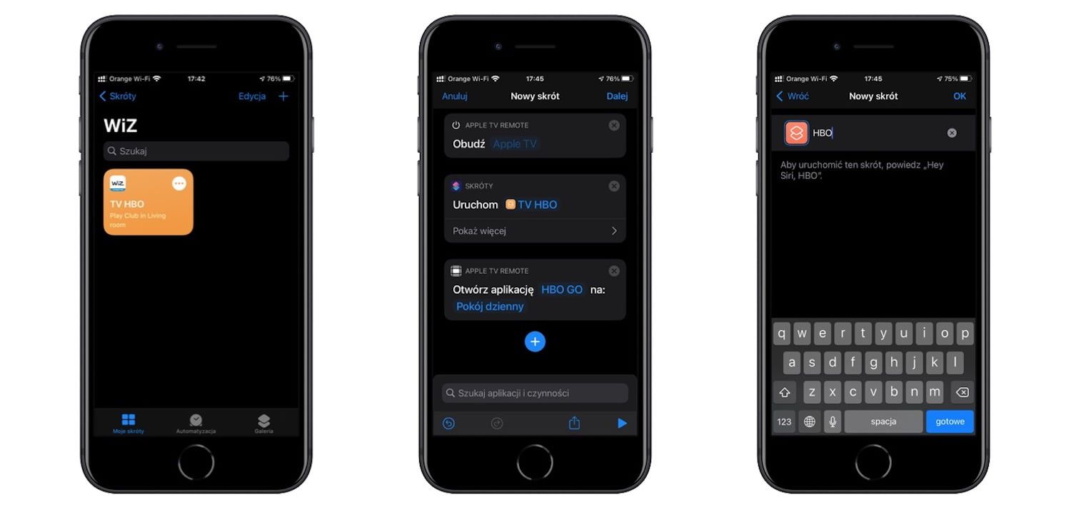 tworzymy scenę i dodajemy ją do Siri