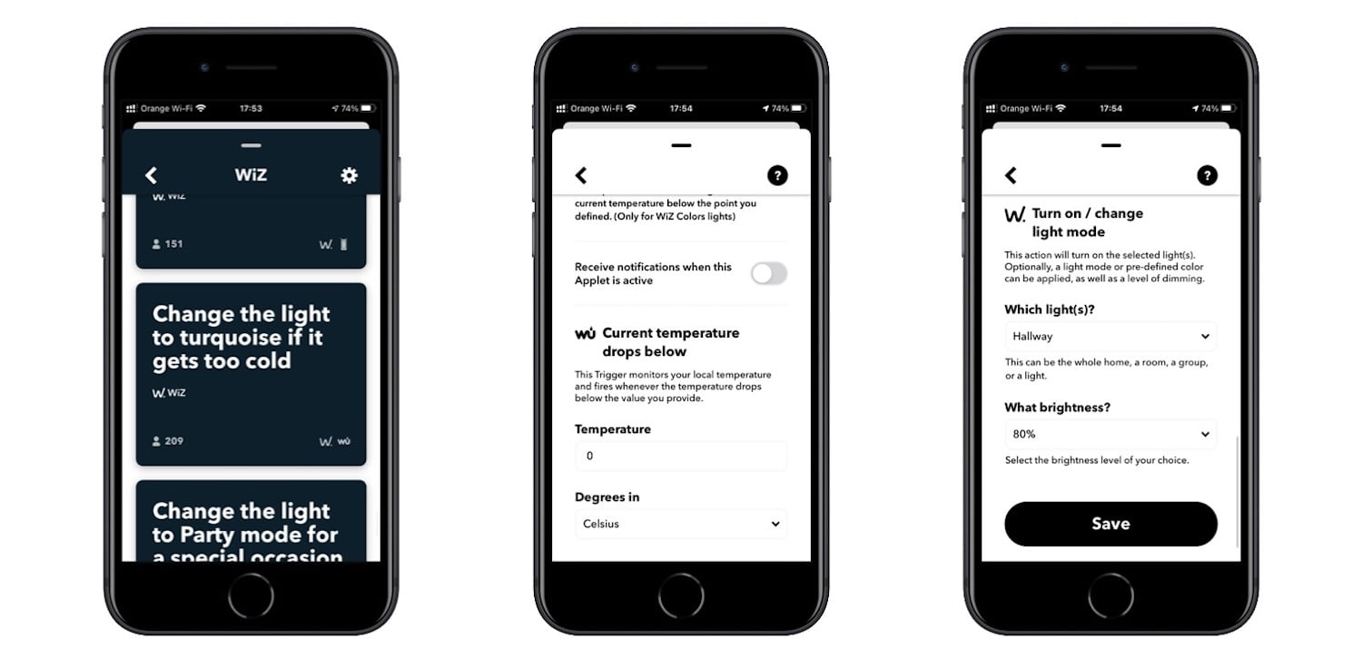 Aplikacja IFTTT na iPhone