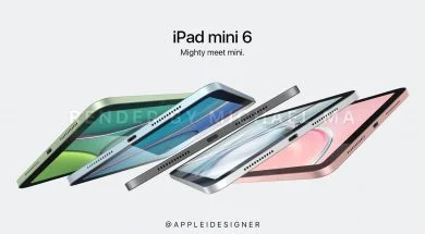 Koncepcyjna wizja wyglądu iPada mini z ekranem Liquid Retina